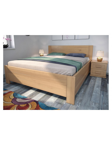 Buková posteľ Ivana s úložným priestorom