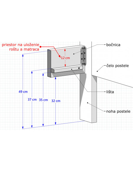 Buková posteľ Vanda