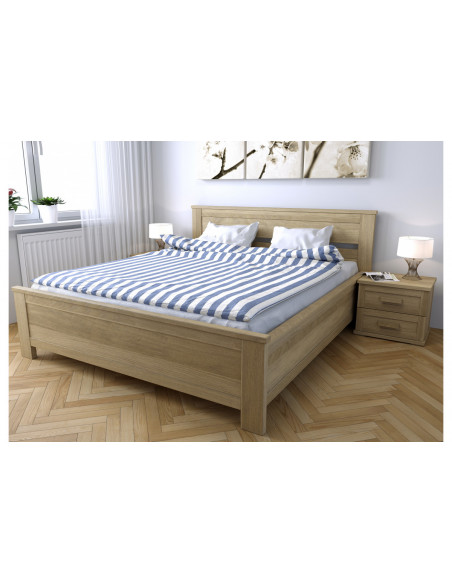 Buková postel Laura s úložným priestorom