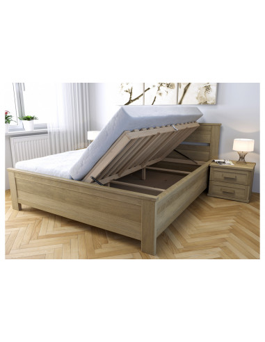 Buková postel Laura s úložným priestorom